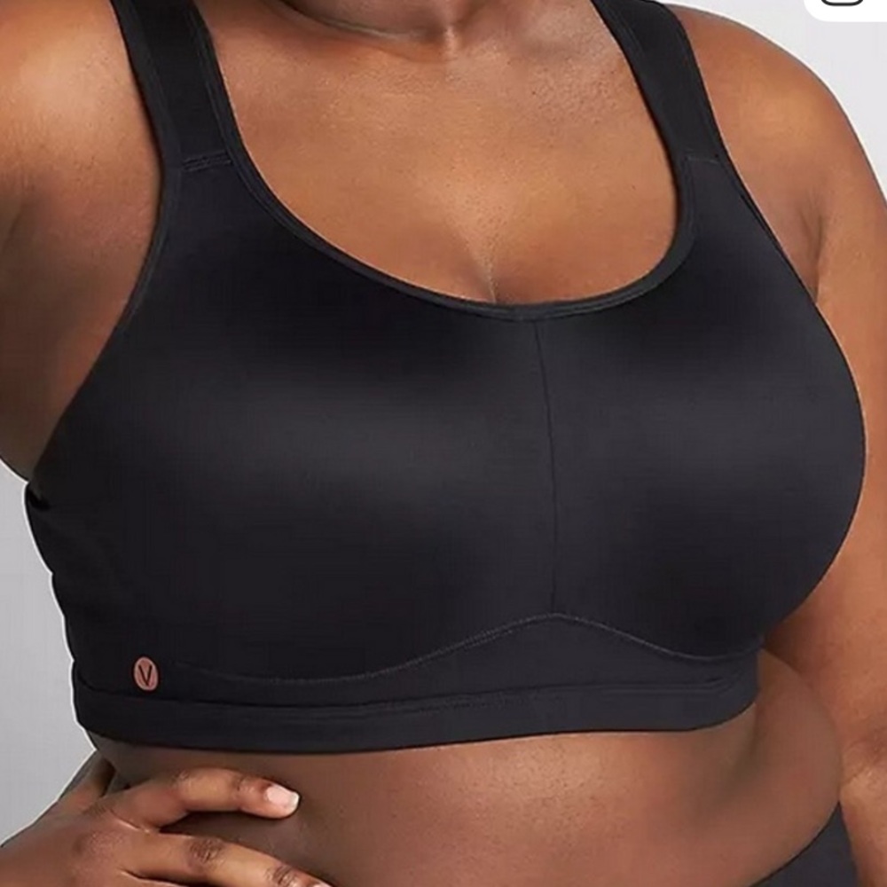 LIVI black Active High Impact Sport Bra 42DDD Underwire Wicking NWOT